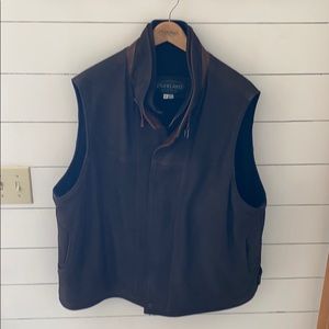 Mens Overland suede/leather vest